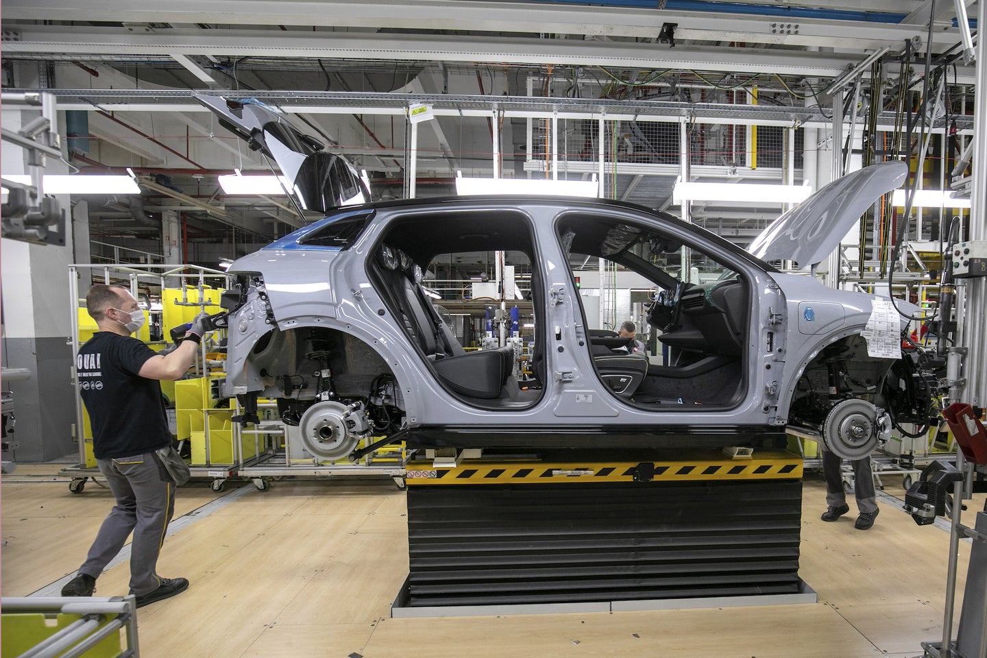 Inside Renault's Douai facility in France. 