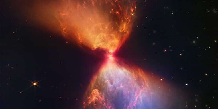 New JWST image shows a hidden, fiery protostar