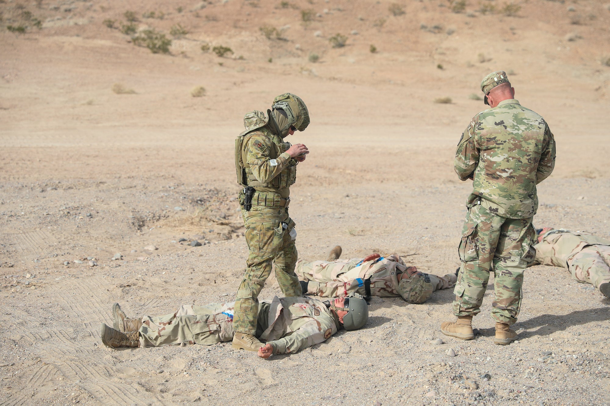 An exercise involving Battlefield Assisted Trauma Distributed Observation Kit on Nov. 7, 2022.