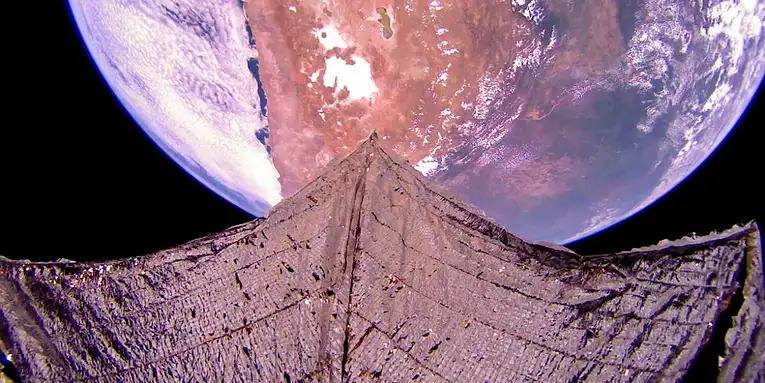 The solar-powered LightSail 2 spacecraft took one last look at Earth before burning up