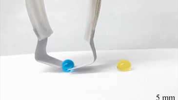 This robot’s delicate touch scoops up liquid droplets without causing a splash