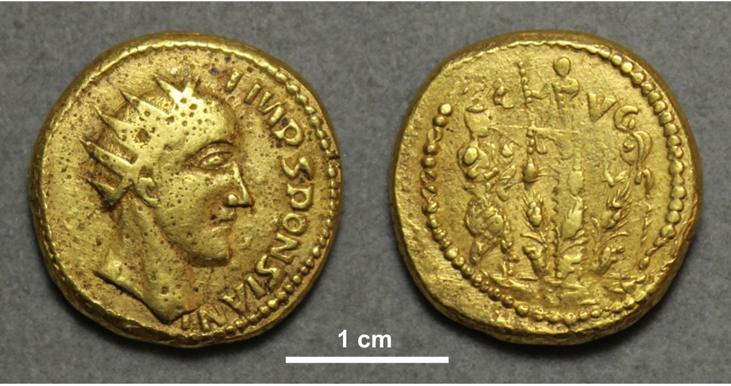 Coin of the ‘emperor’ Sponsian, currently in The Hunterian, University of Glasgow.