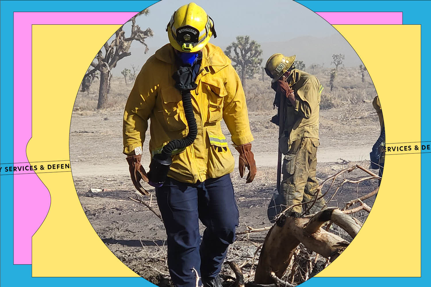 TDA respirator for firefighters fighting wildfires