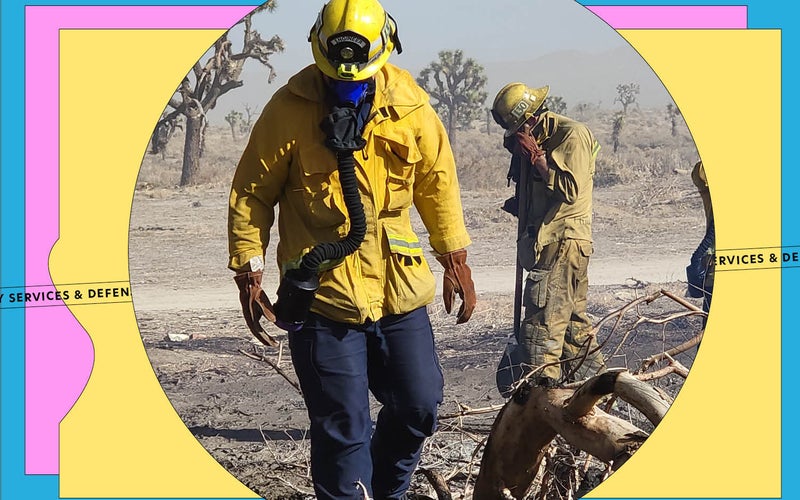 TDA respirator for firefighters fighting wildfires