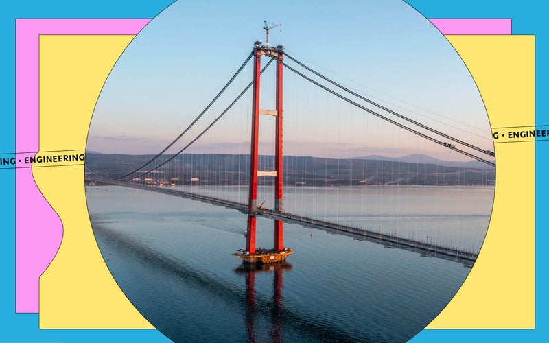 Bridge in Turkey by Çanakkale Motorway Bridge Construction Investment Operation
