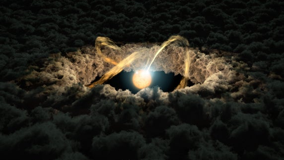 Chile’s Very Large Telescope reveals the productive antics of sibling stars