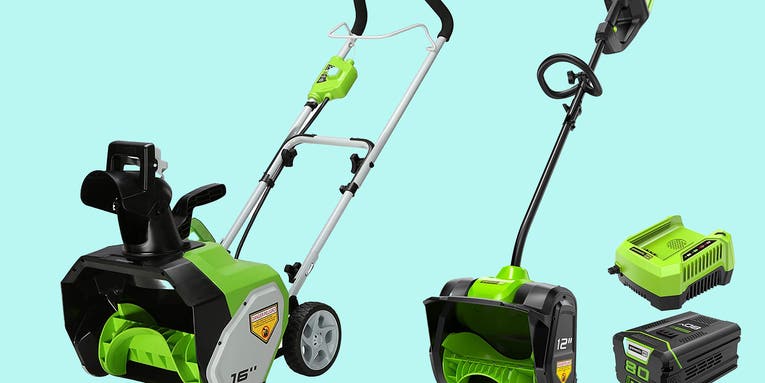 Save up to $250 on Greenworks electric shovels and snow blowers at Amazon
