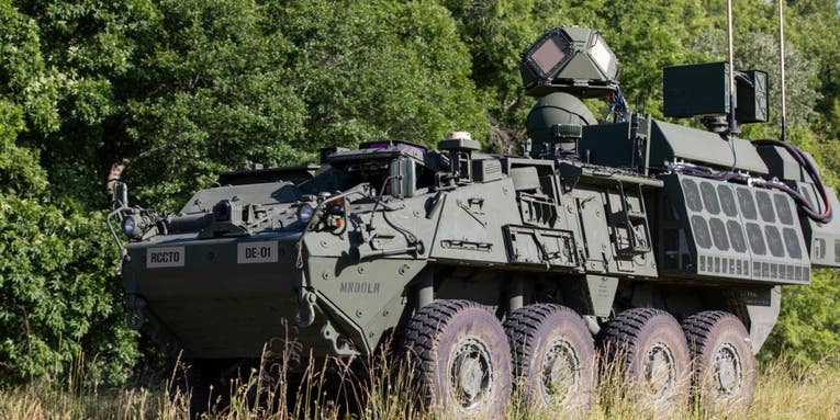 Armored vehicles with laser weapons are coming to a US fort next year