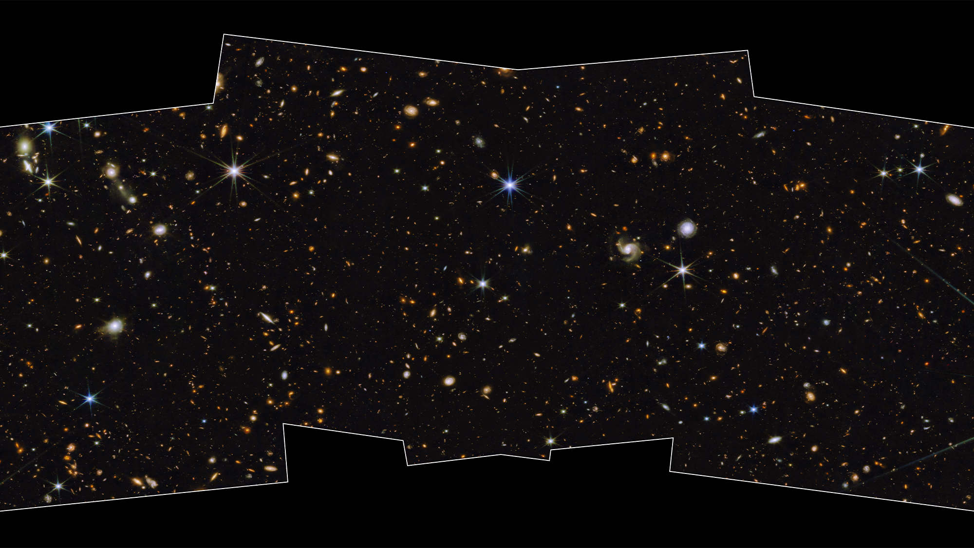 Miles de galaxias brillan en la nueva imagen de JWST