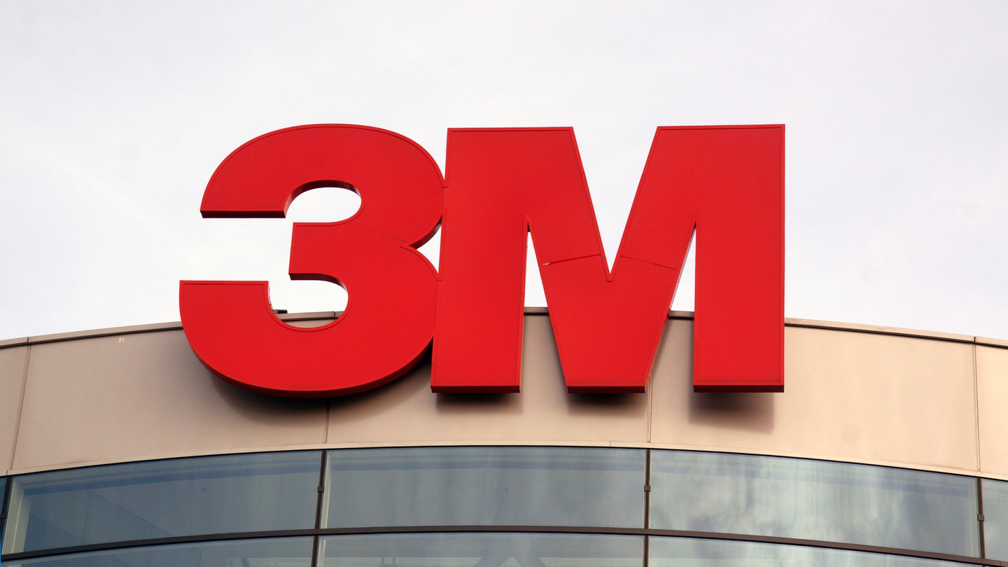 3M logo on top of business building