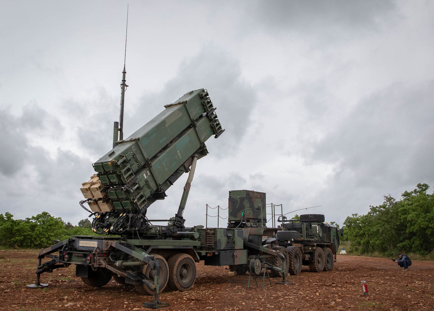 A Patriot missile system seen in Croatia in 2021 as part of an exercise. 