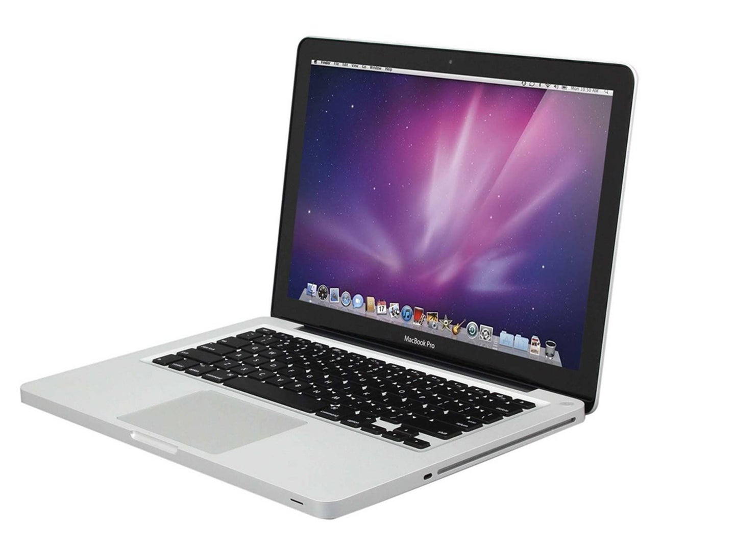 A 2012 MacBook Pro on a white background