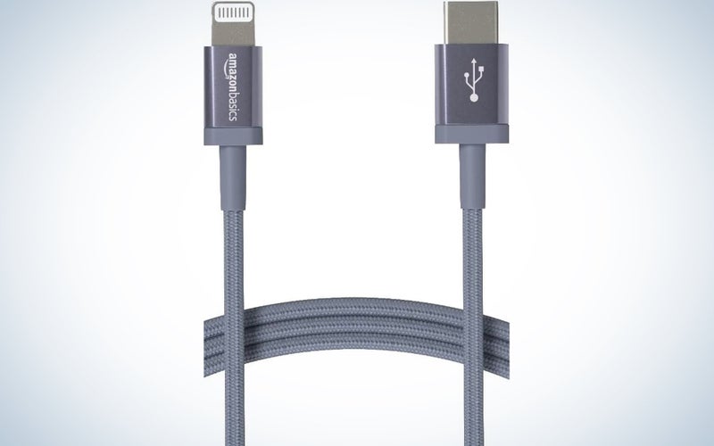 Amazon Basics Nylongeflochtenes USB-C-auf-Lightning-Kabel