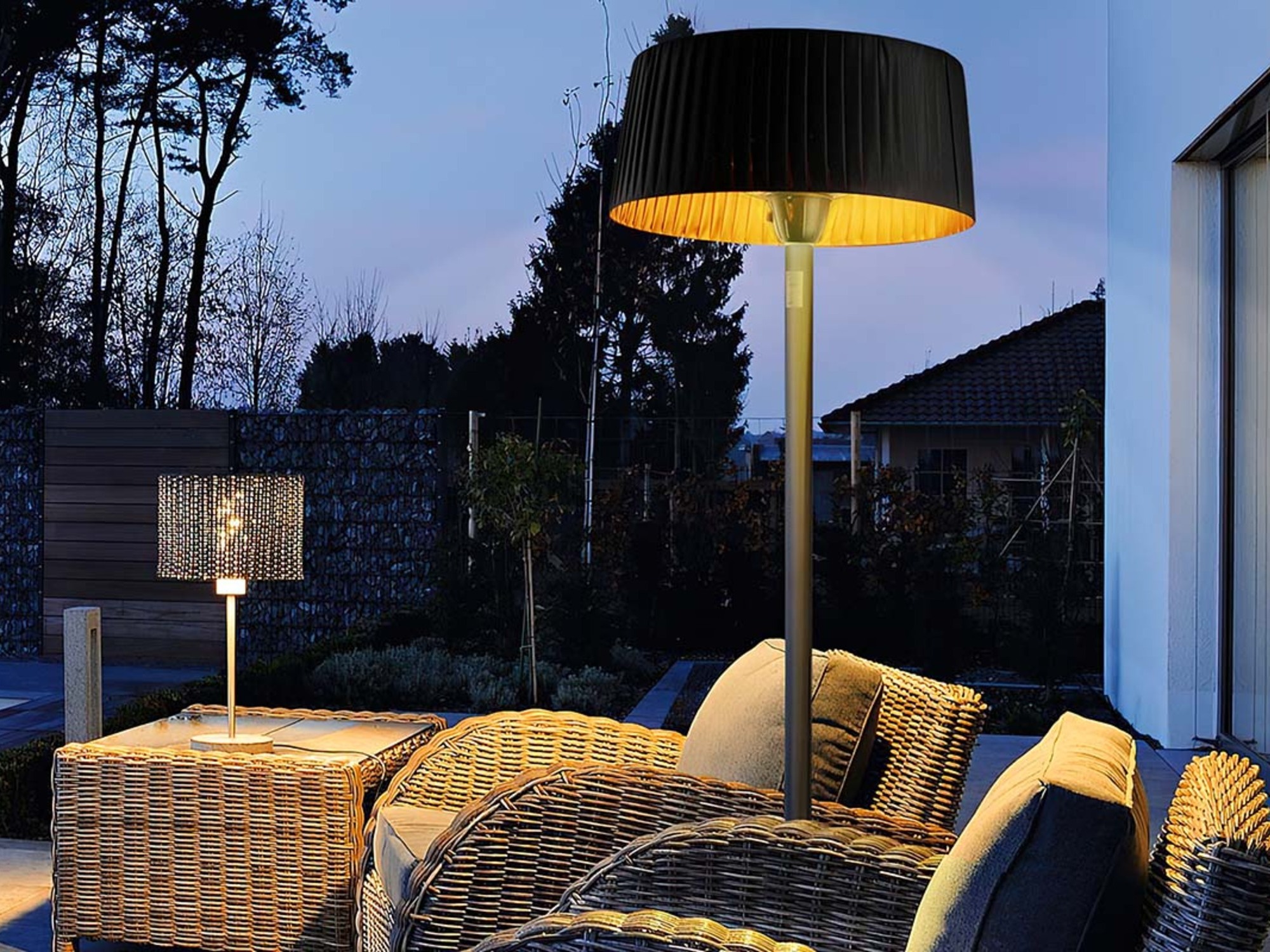 Make spending time outside more comfortable with this 2-in-1 lamp and heater