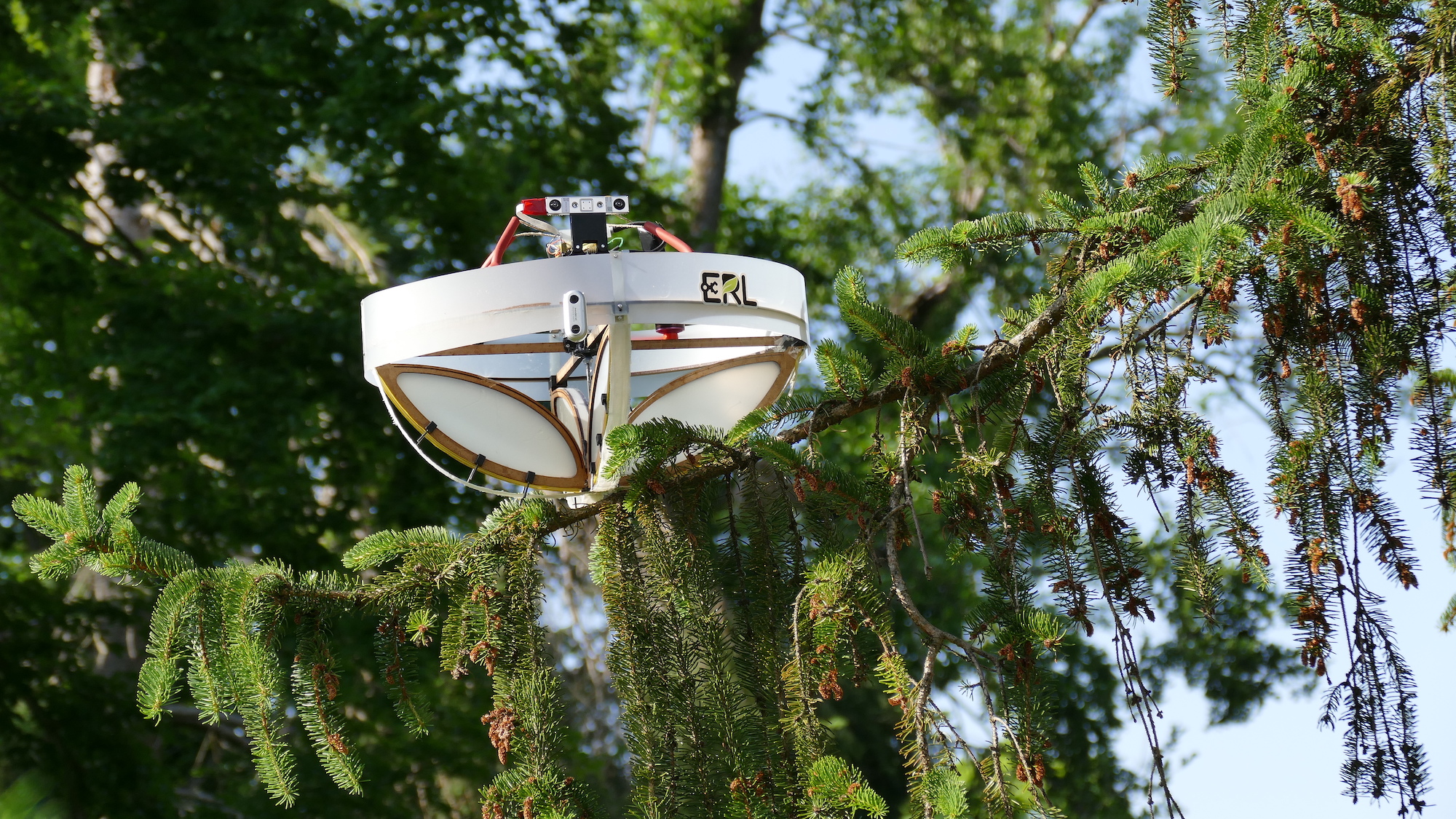 It’s not a UFO—this drone is scooping animal DNA from the tops of trees