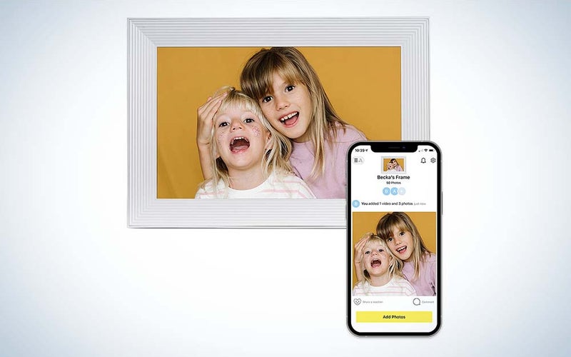 The Aura Carver Smart Frame is the best digital photo frame overall.
