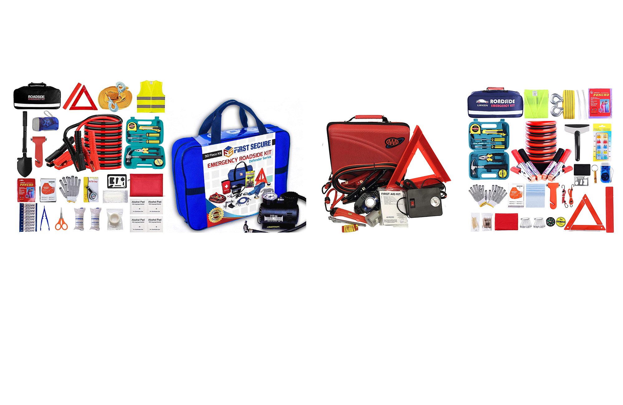 Auto Emergency Kit Set Car Tool Bag Vehicle Safety Kit Portable