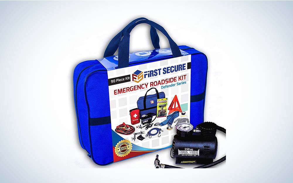 First Secure Emergency Roadside Kit is the best emergency car kit for roadside repairs.