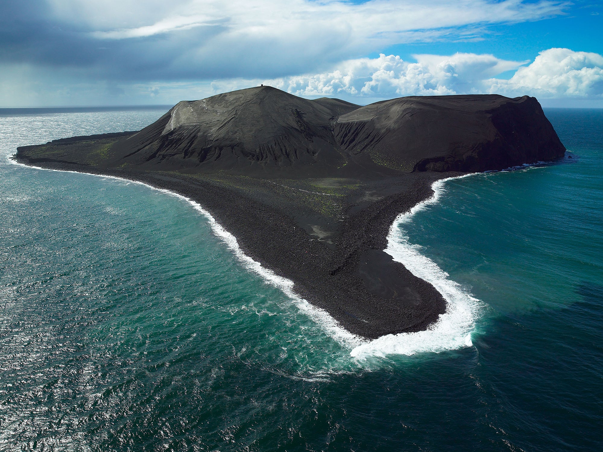 view of surtsey island, iceland