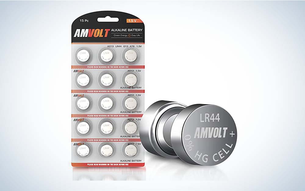 The AmVolt LR44 is the best coin battery at a budget-friendly price.