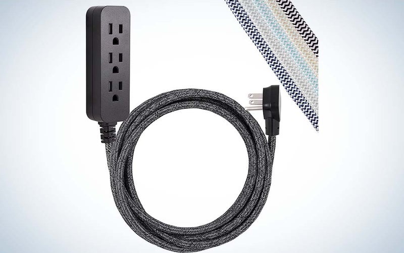 The Cordinate Designer 3-Outlet Power Strip is the best extension cord for indoors.