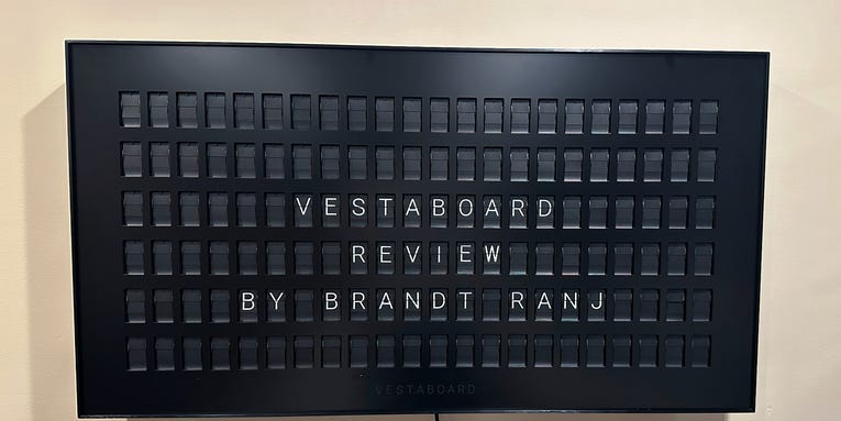 Vestaboard smart messaging display: A sign of things to come?
