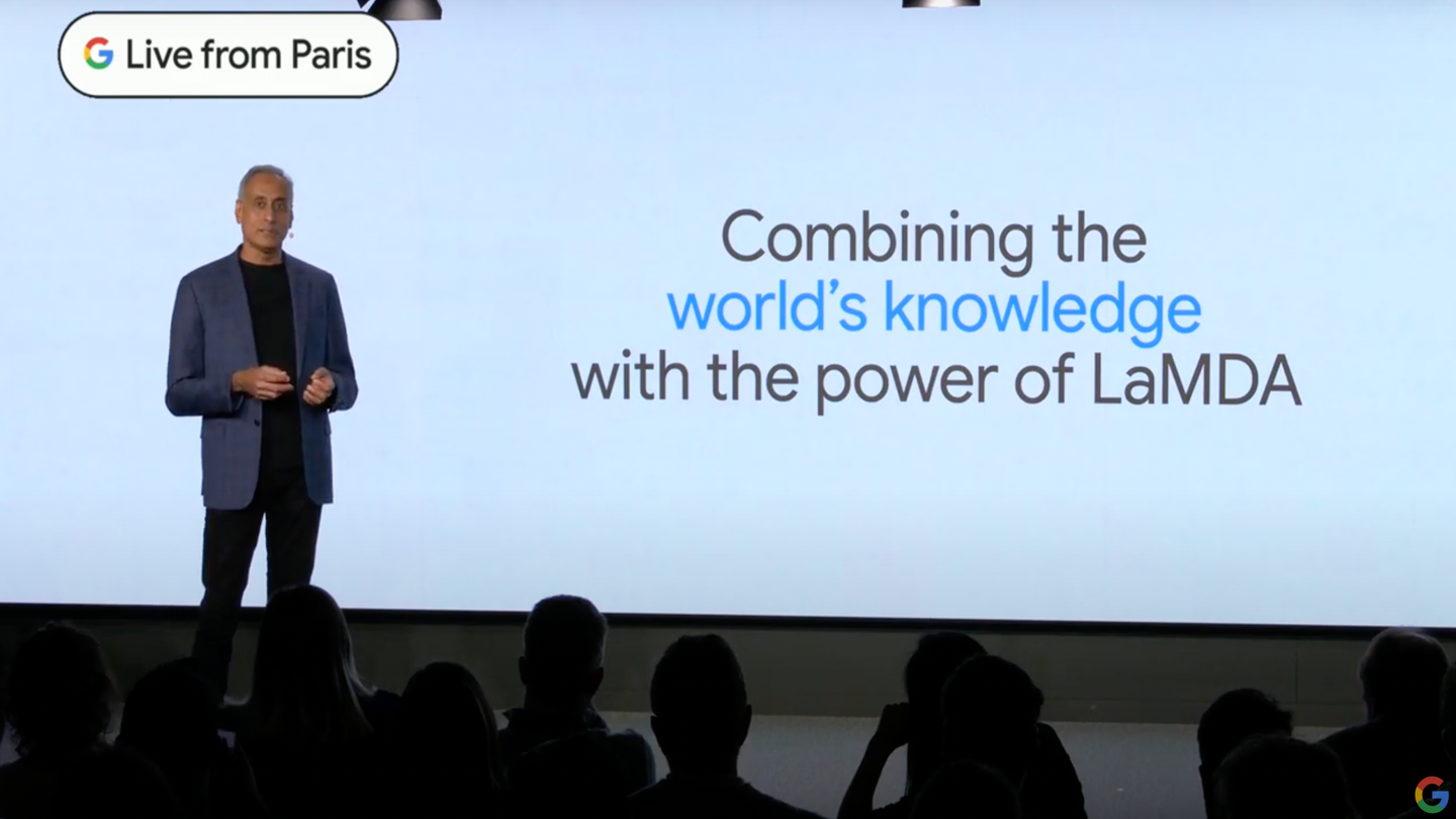 Google SVP Prabhakar Raghavan at the AI event in Paris