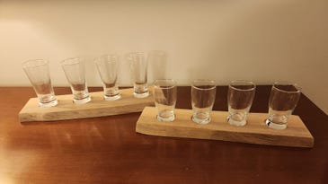 Serve any brew in style with this DIY beer flight board