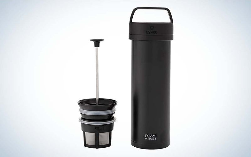 The ESPRO p) Ultralight is the best French press coffee maker that's portable.