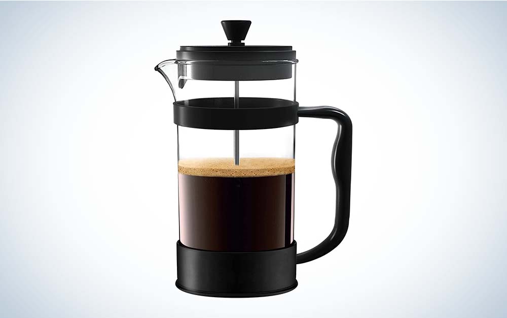 The Utopia Kitchen French Press Espresso and Tea Maker is the best French press coffee maker for a budget-friendly price.