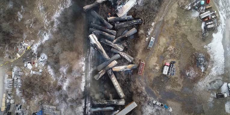 The train cars that derailed in Ohio were labeled non-hazardous