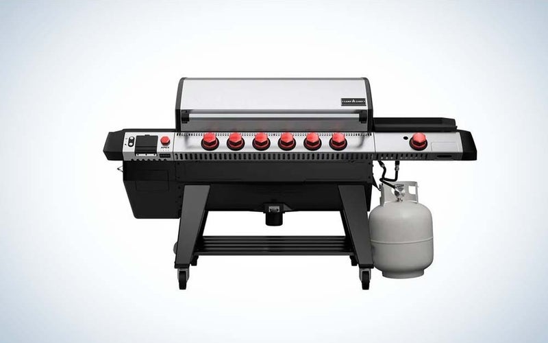 The Camp Chef Apex is the best pellet grill that's a gas and pellet combo.