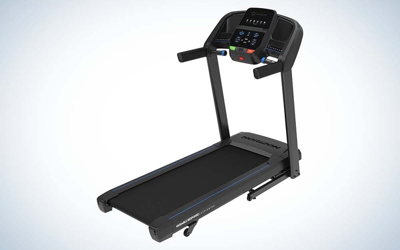 The Horizon Fitness T101 is the best folding treadmill for beginners.