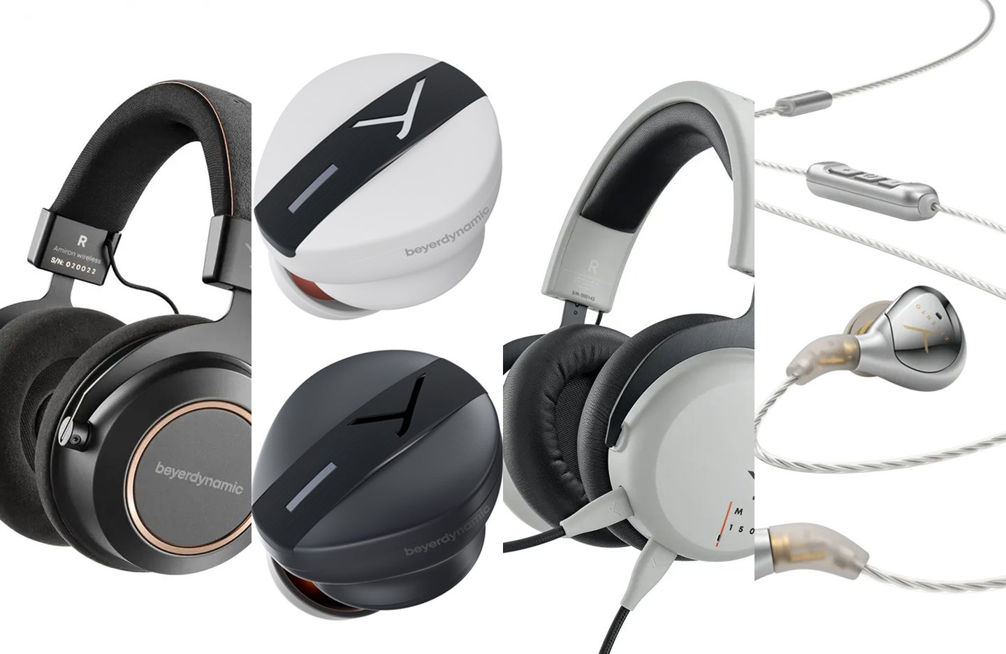 A lineup of beyerdynamic headphones on sale.