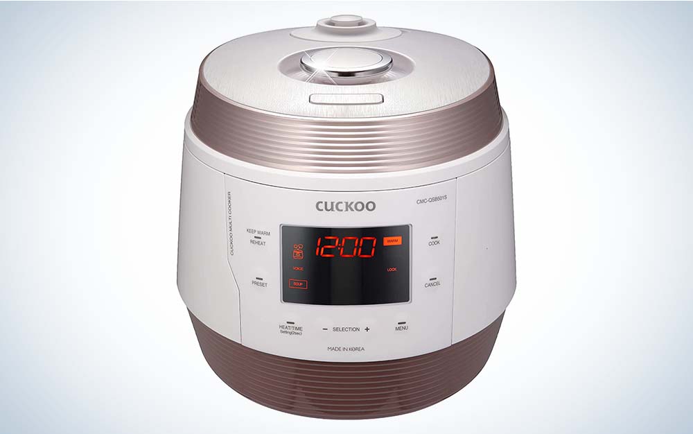 The Cuckoo Q5 is the best pressure cooker for design.
