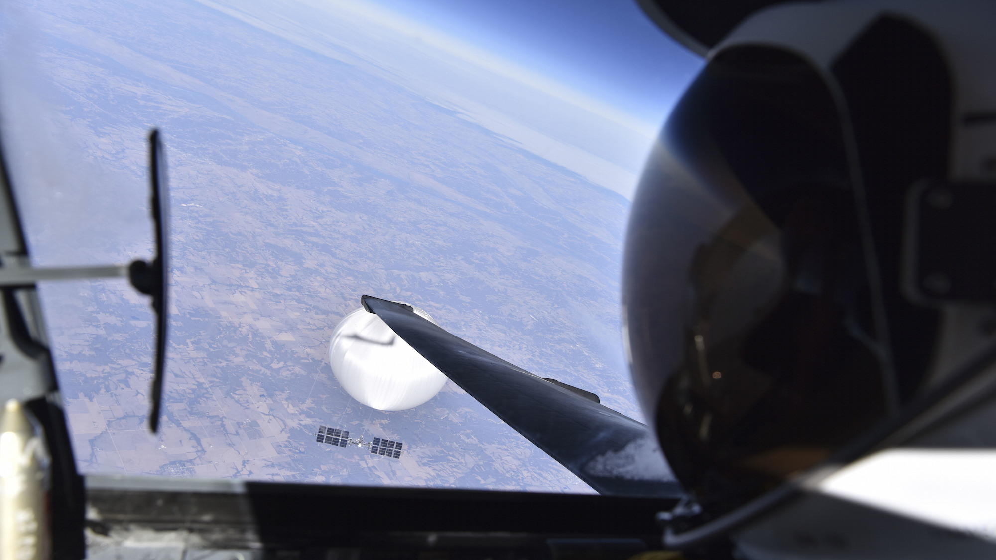 The real star of this aerial selfie isn’t the balloon—it’s the U-2 spy plane