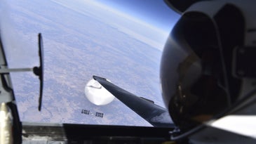 The real star of this aerial selfie isn’t the balloon—it’s the U-2 spy plane