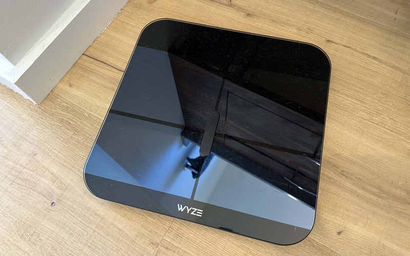 Wyze Smart Scale X on a wooden floor