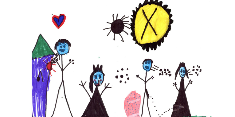 Little kids drew their grim—and hopeful—reality of COVID