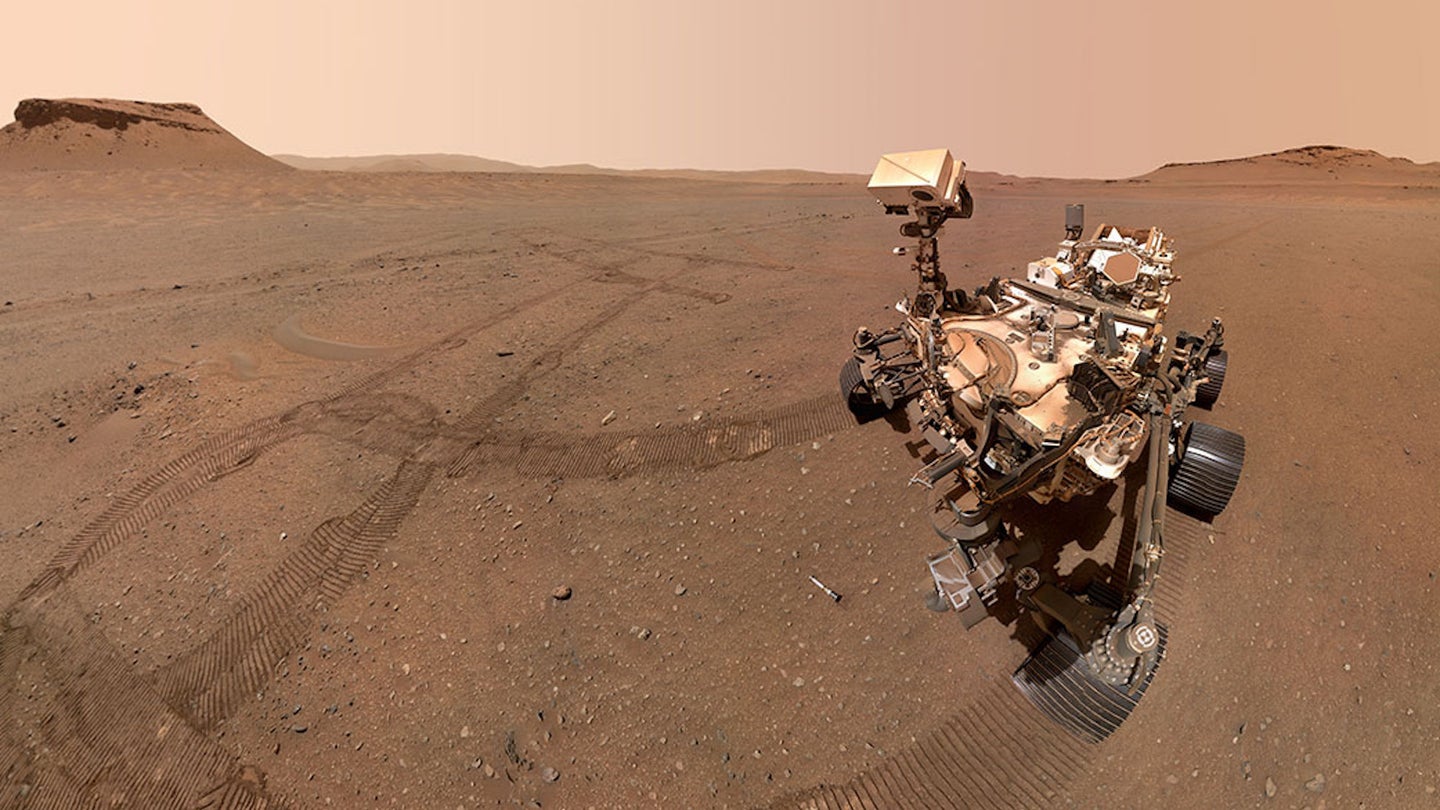 NASA Mars Perserverance rover on Mars