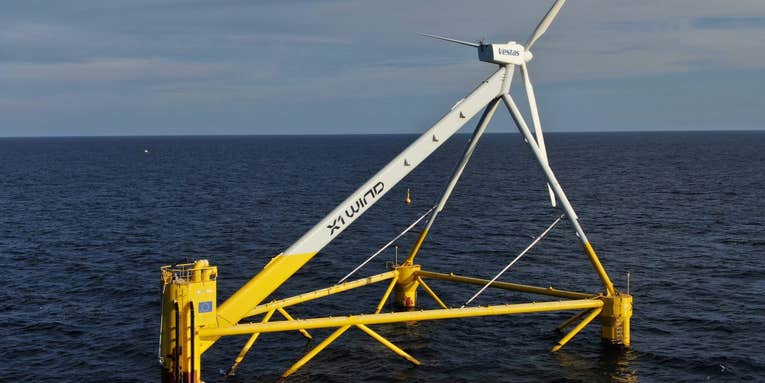 This floating wind turbine just generated its first kilowatt hour of power