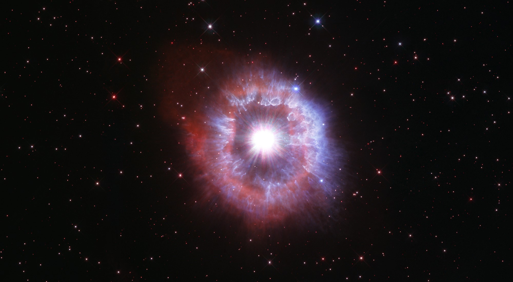A type of star known as a luminous blue variable.