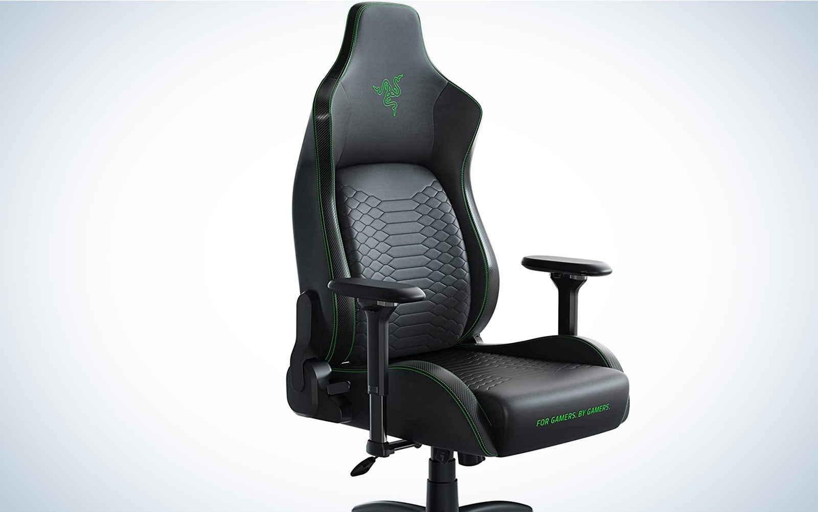 The Razer office chair for lumbar support in black