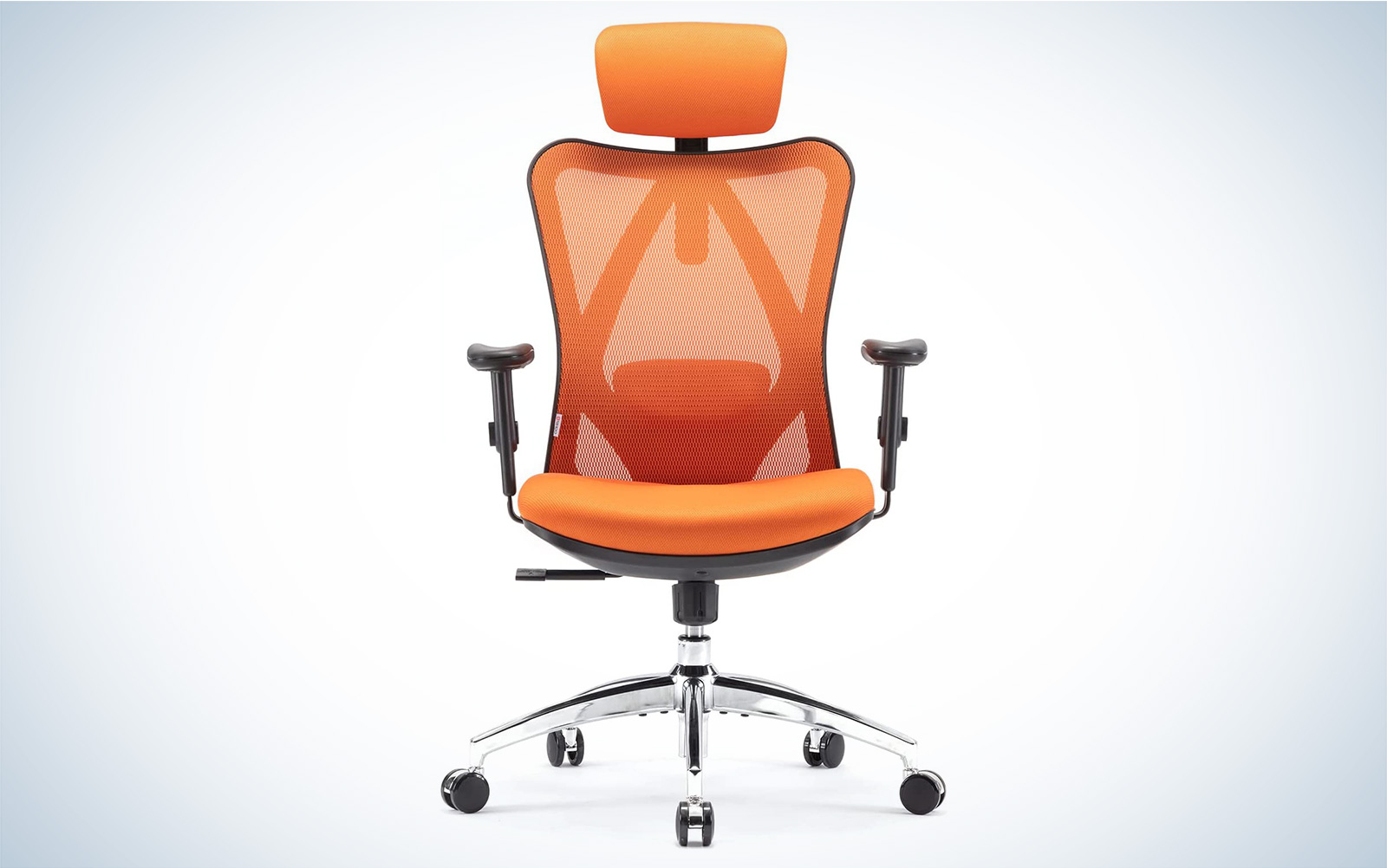 The sihoo office chair for lumbar support in orange
