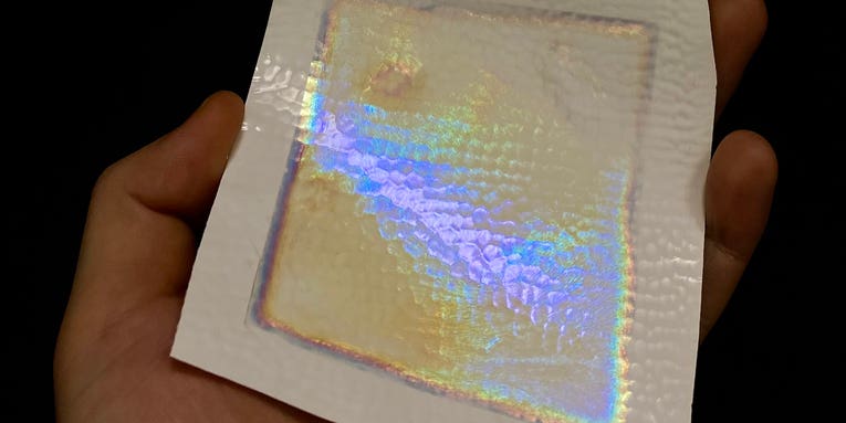 This rainbow shimmer coating may help cool future buildings