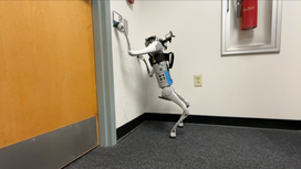 Watch this robotic dog use one of its ‘paws’ to open doors