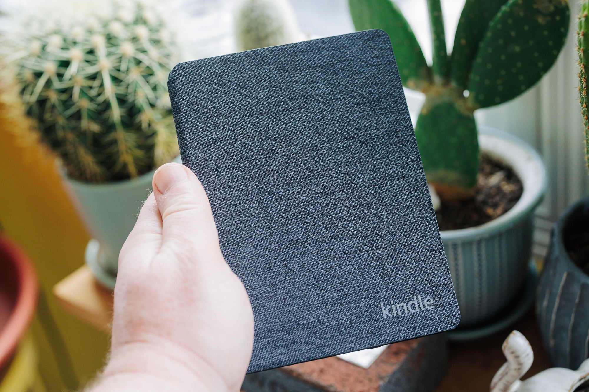 Amazon Kindle Paperwhite with fabric cover