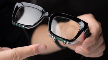 These glasses can pick up whispered commands