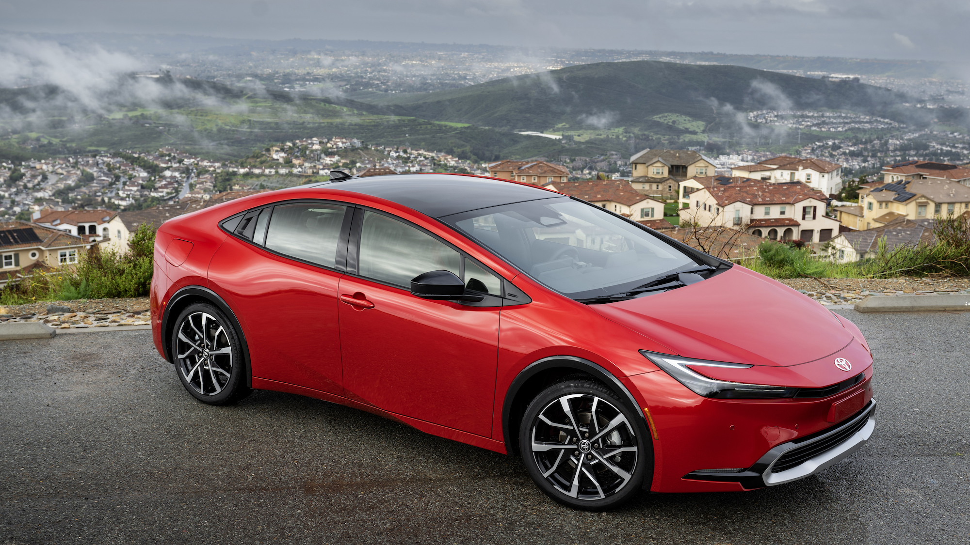 The Prius Prime XSE in Supersonic Red