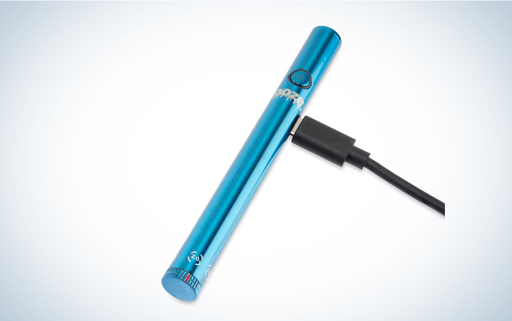 A blue Ooze twist slim vape pen